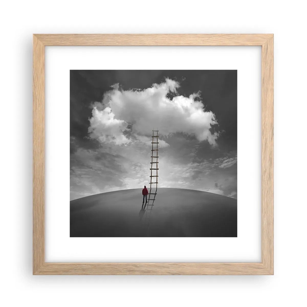 Affiche dans un chêne clair - Poster - Tout est possible - 30x30 cm