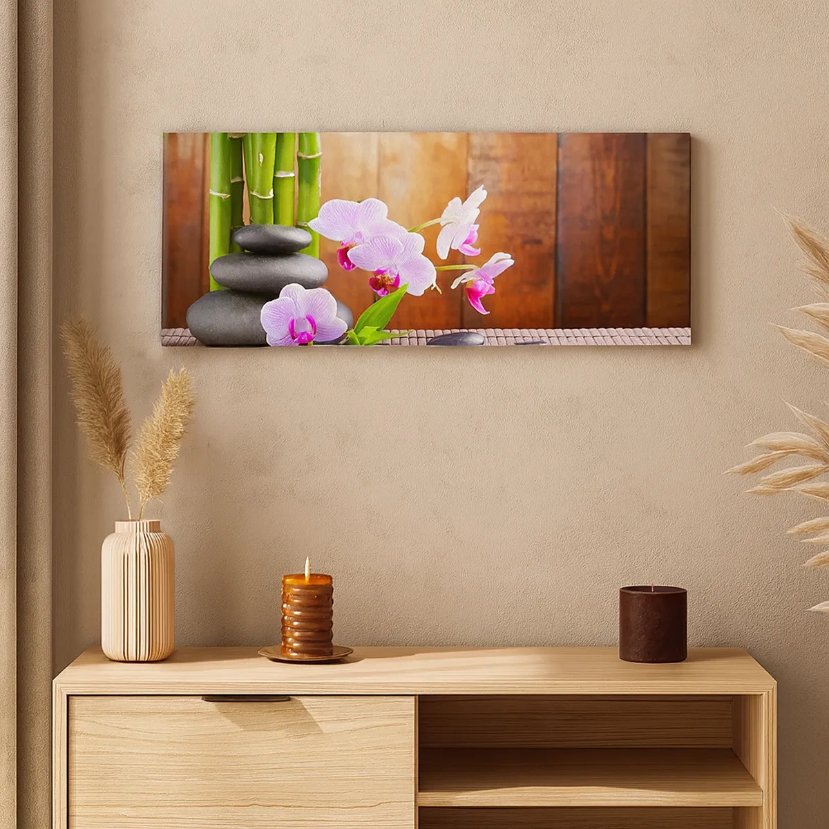 Impression sur toile - Image sur toile - Rencontrez les plaisirs de l'est - 30x30 cm