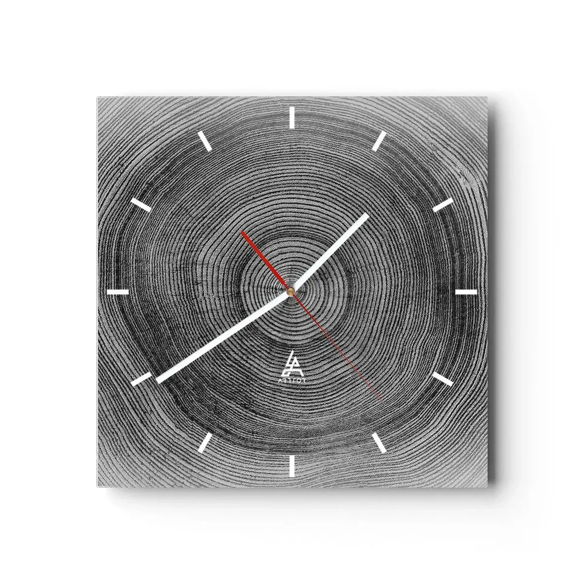 Horloge murale - Pendule murale - Signe du temps - 40x40 cm