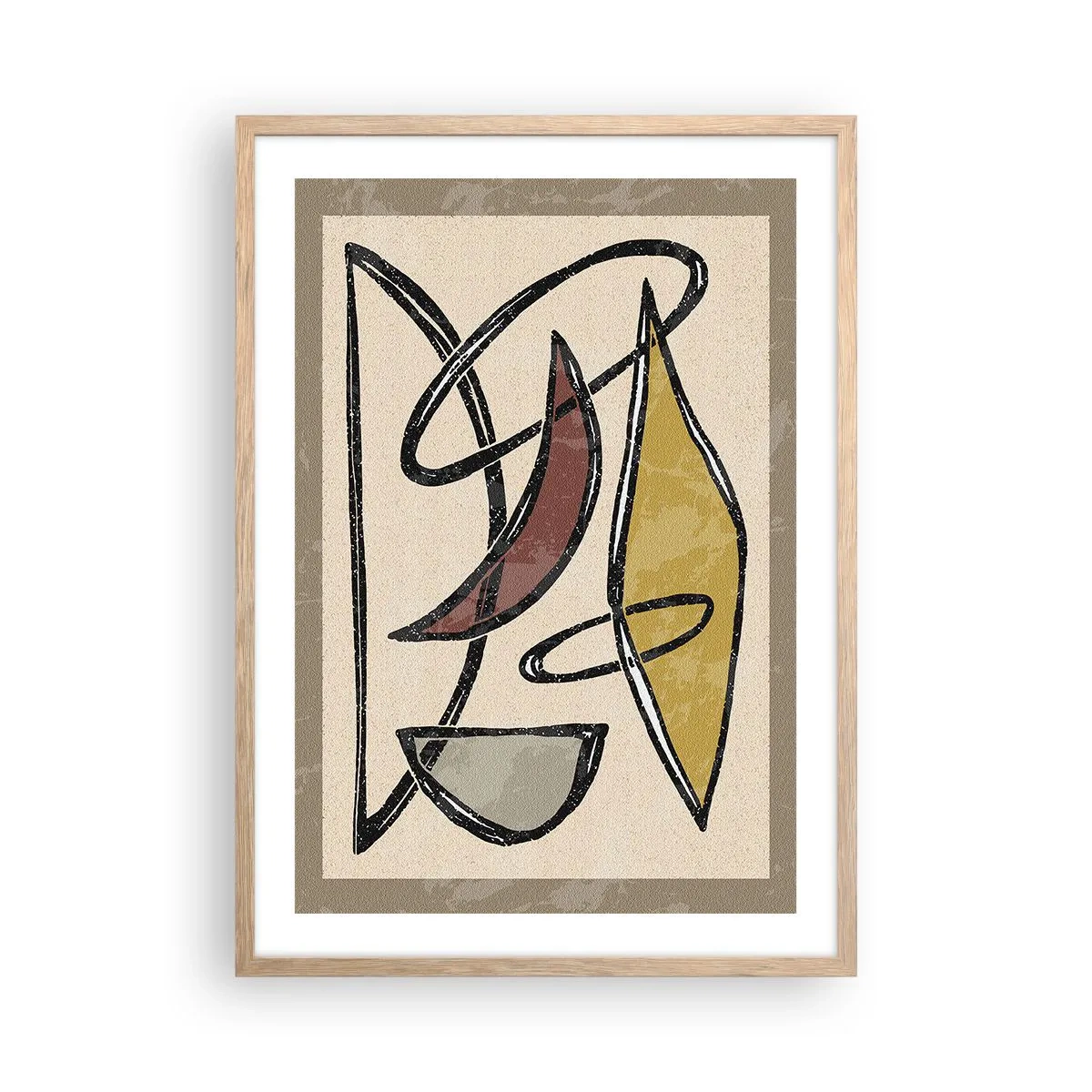 Affiche dans un chêne clair - Poster - Verticales et horizontales - 50x70 cm