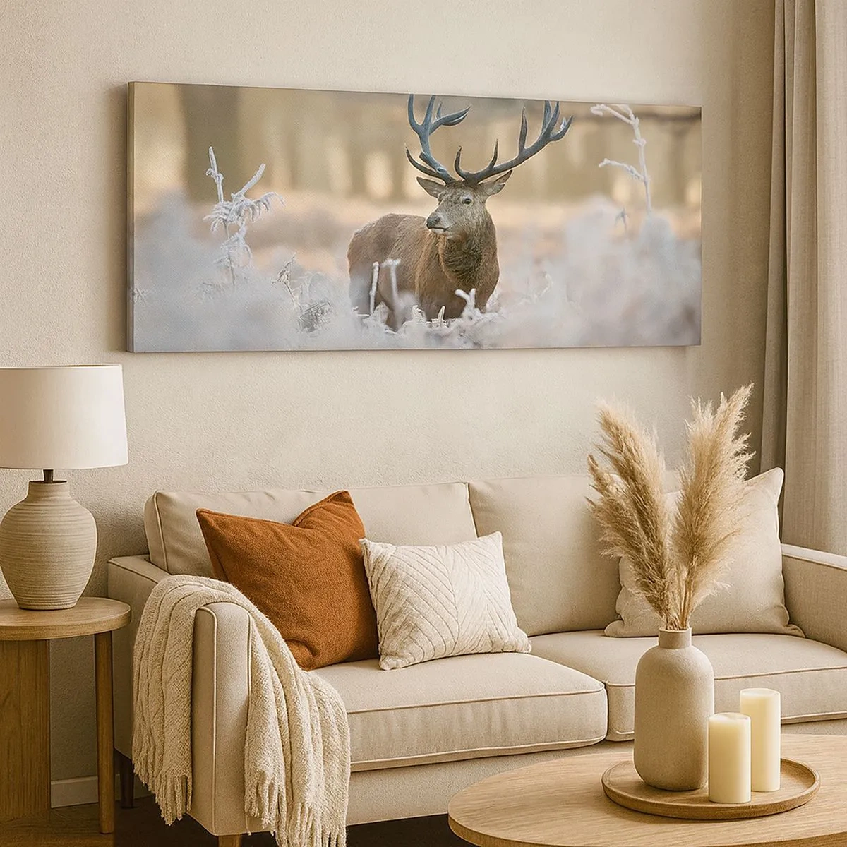 Impression sur toile - Image sur toile - Une matinée animée - 100x40 cm