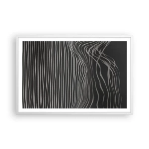 Affiche dans un cadre blanc - Poster - Rythme et accent - 91x61 cm