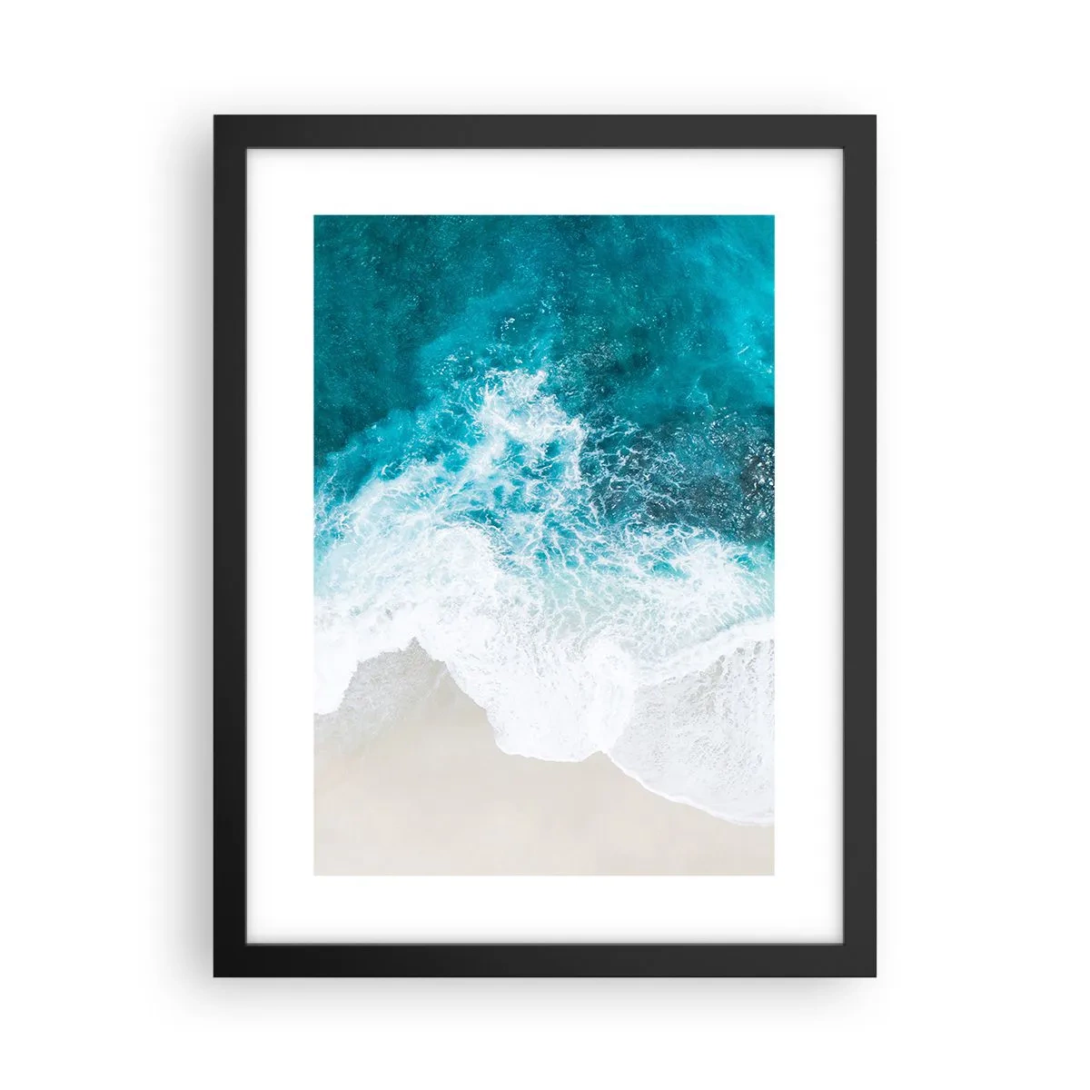 Affiche dans un cadre noir - Poster - Caresse naturelle - 30x40 cm