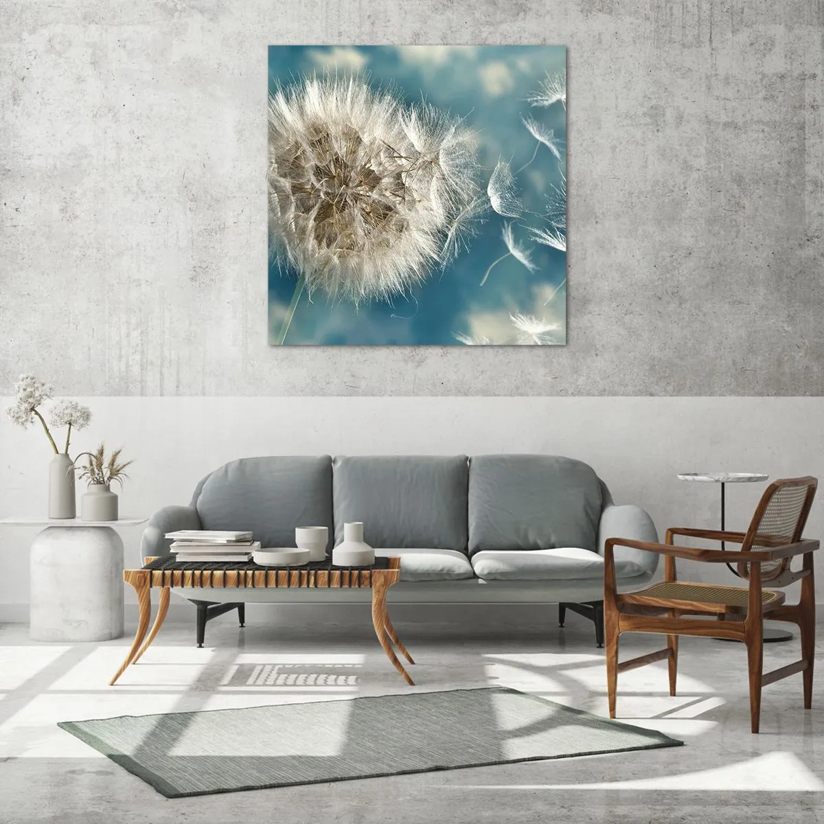 Impression sur verre - Image sur verre - souffle d'ange - 50x50 cm