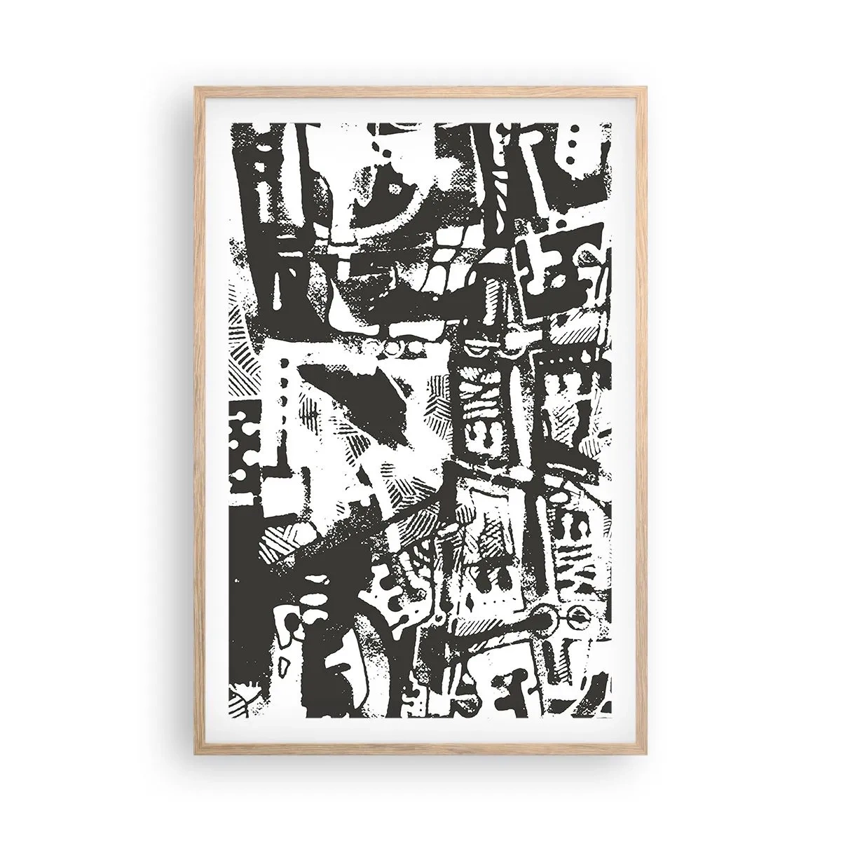 Affiche dans un chêne clair - Poster - Ordre ou chaos? - 61x91 cm