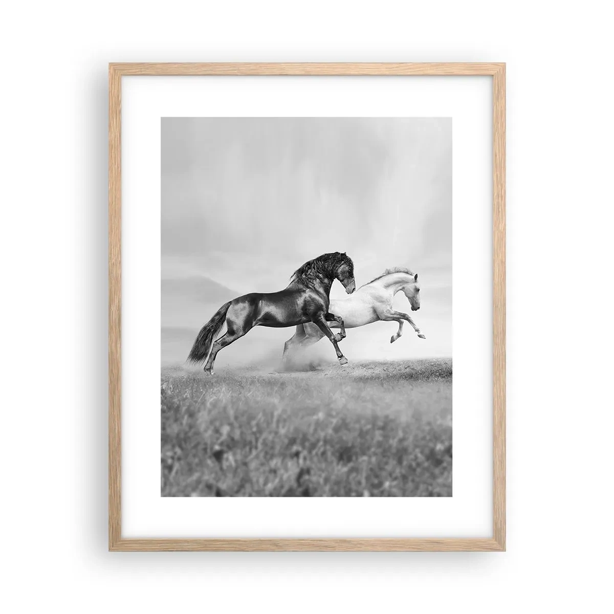 Affiche dans un chêne clair - Poster - Anges et démons - 40x50 cm