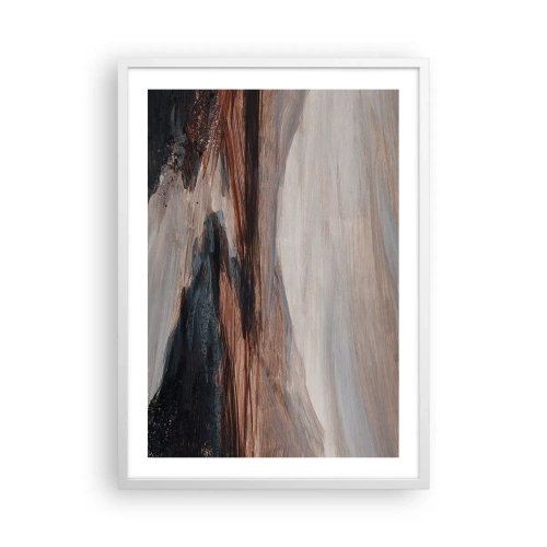 Affiche dans un cadre blanc - Poster - Une vallée tranquille - 50x70 cm