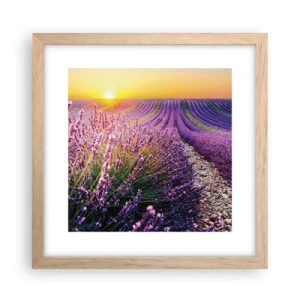 Affiche dans un chêne clair - Poster - Tige parfumée - 30x30 cm