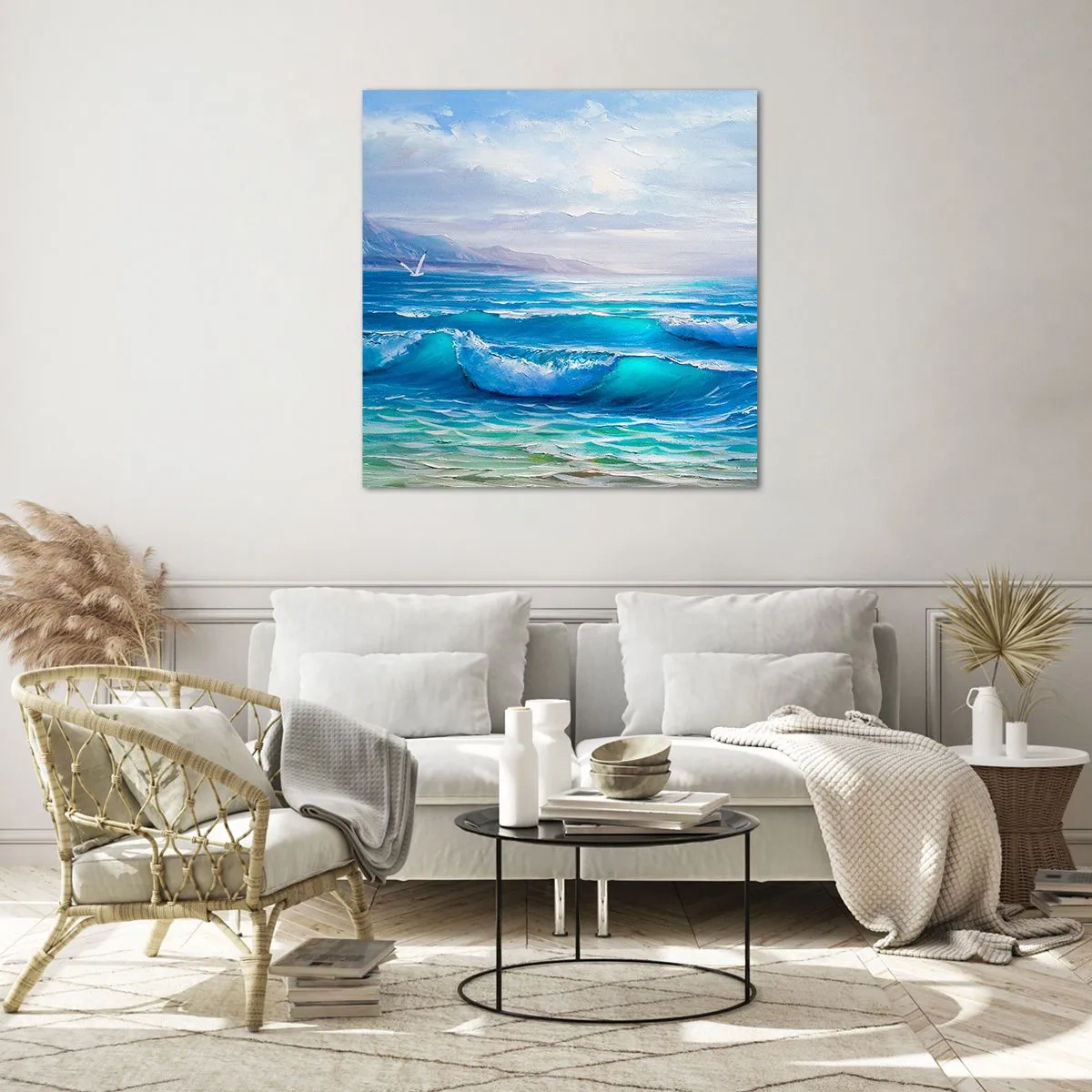 Impression sur verre - Image sur verre - Il apporte un soulagement - 60x60 cm