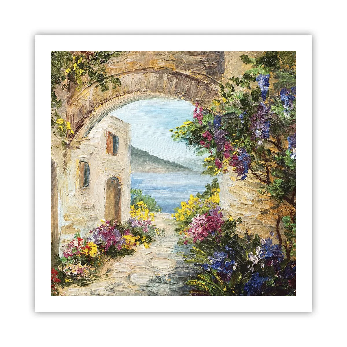 Affiche - Poster - Le charme d'une province côtière - 60x60 cm