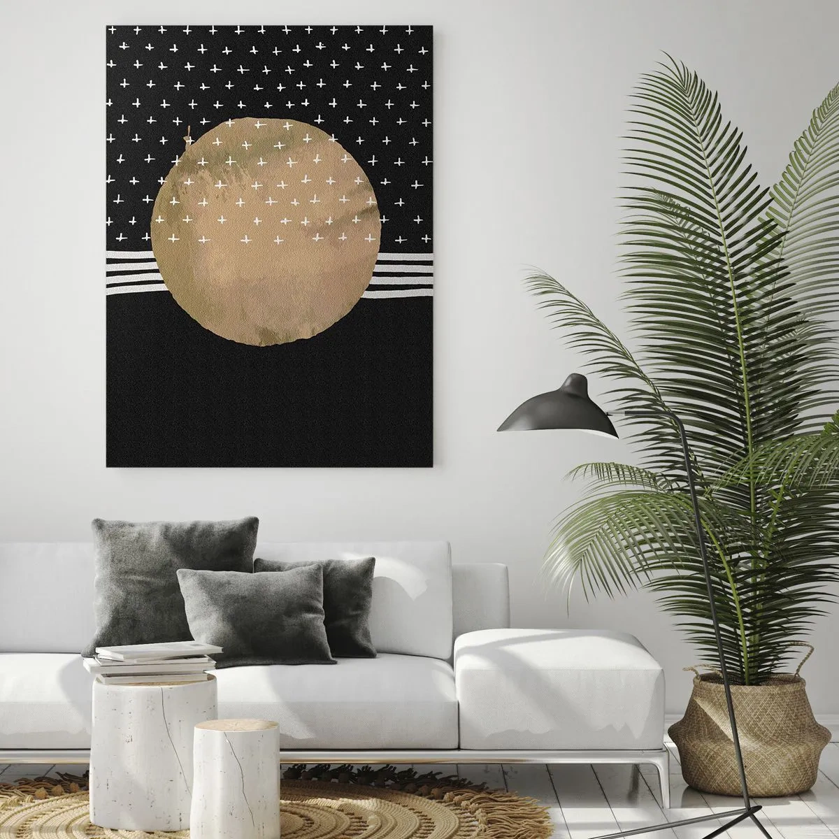 Impression sur verre - Image sur verre - Composition : drapeau galaxie - 80x120 cm