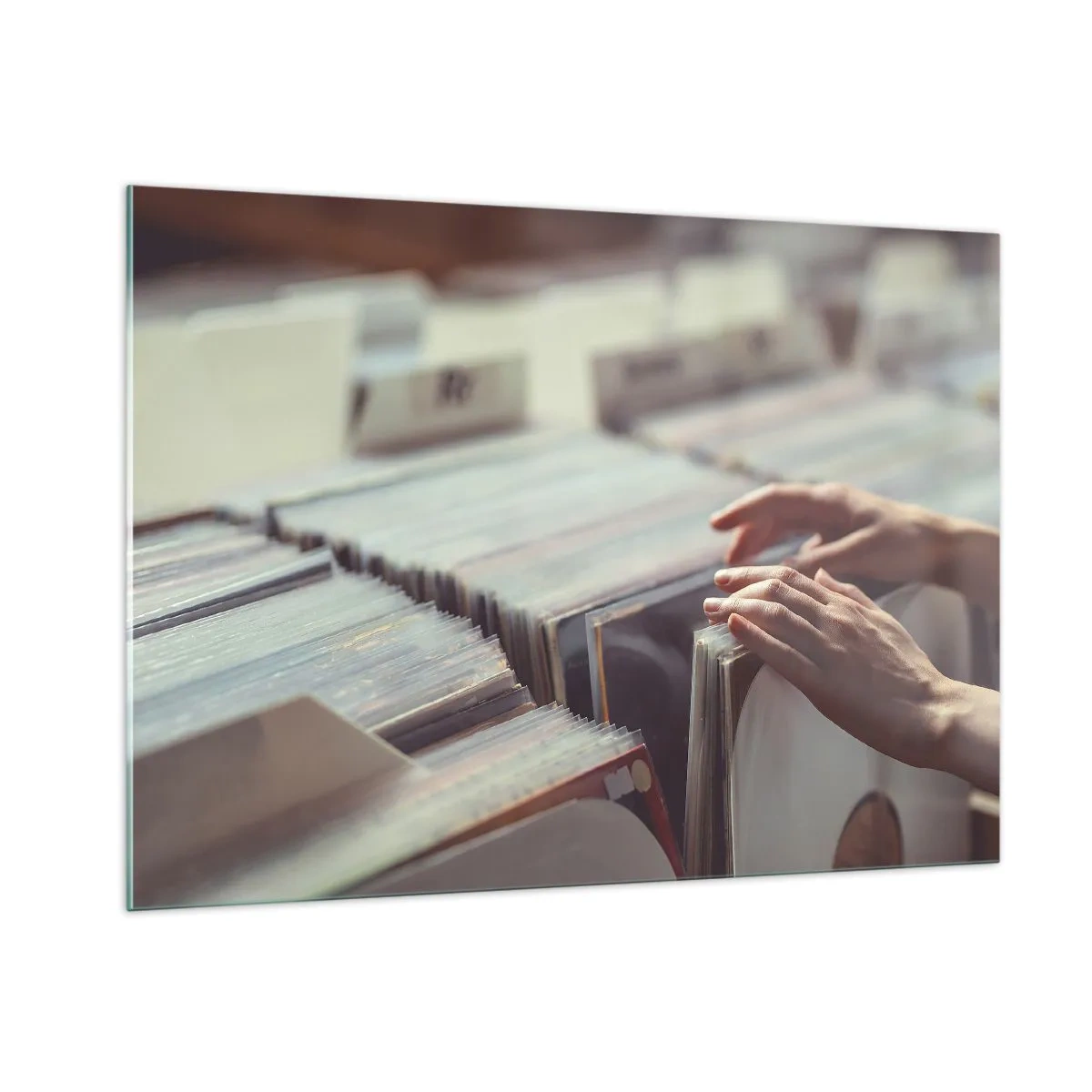 Impression sur verre - Image sur verre - À la recherche d'émotions - 100x70cm - A la recherche d'émotions - Décoration murale moderne pour le salon et la chambre ARTTOR