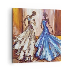 Impression sur toile - Image sur toile - Un duo reconnaissant - 50x50 cm