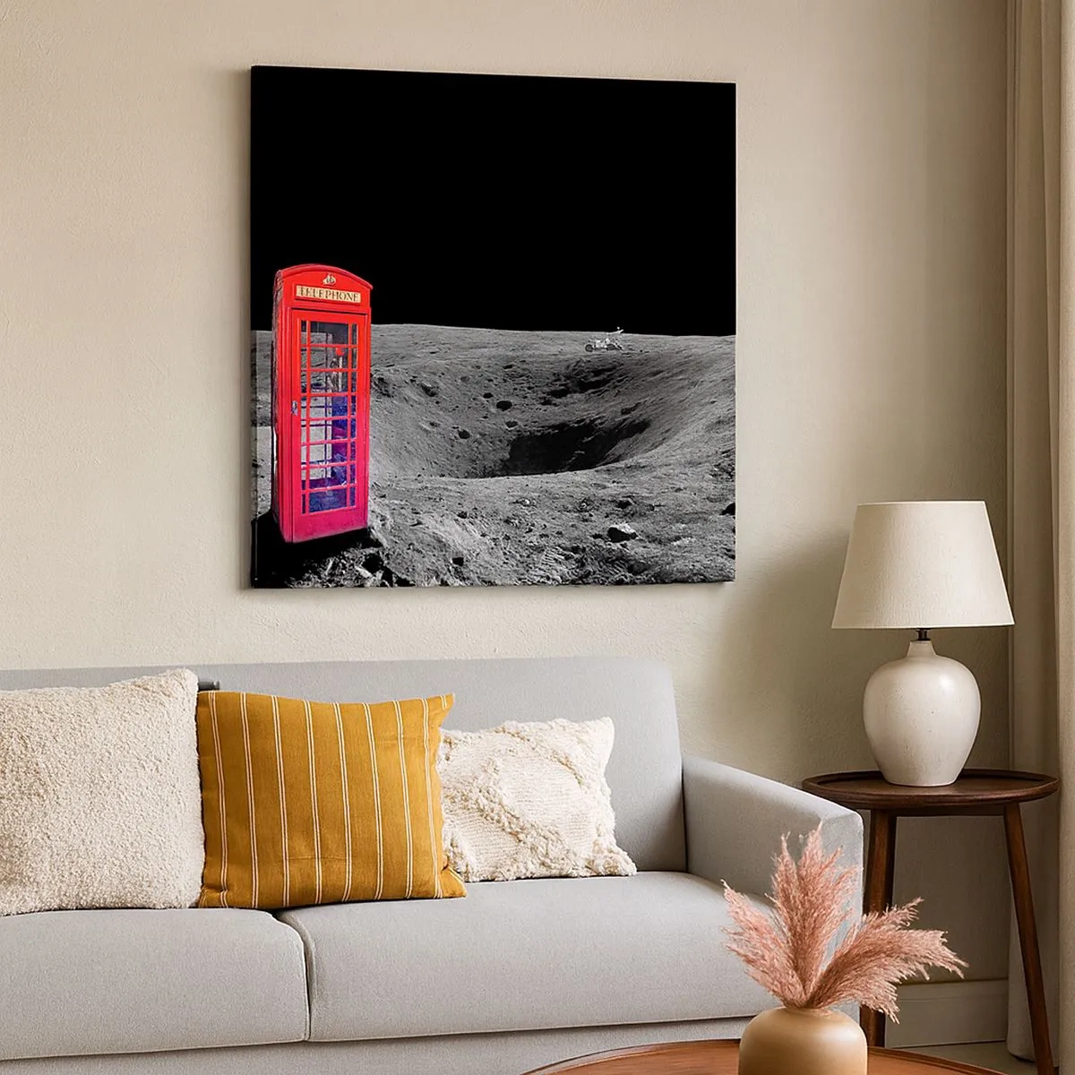 Impression sur toile - Image sur toile - Une blague cosmique - 30x30 cm