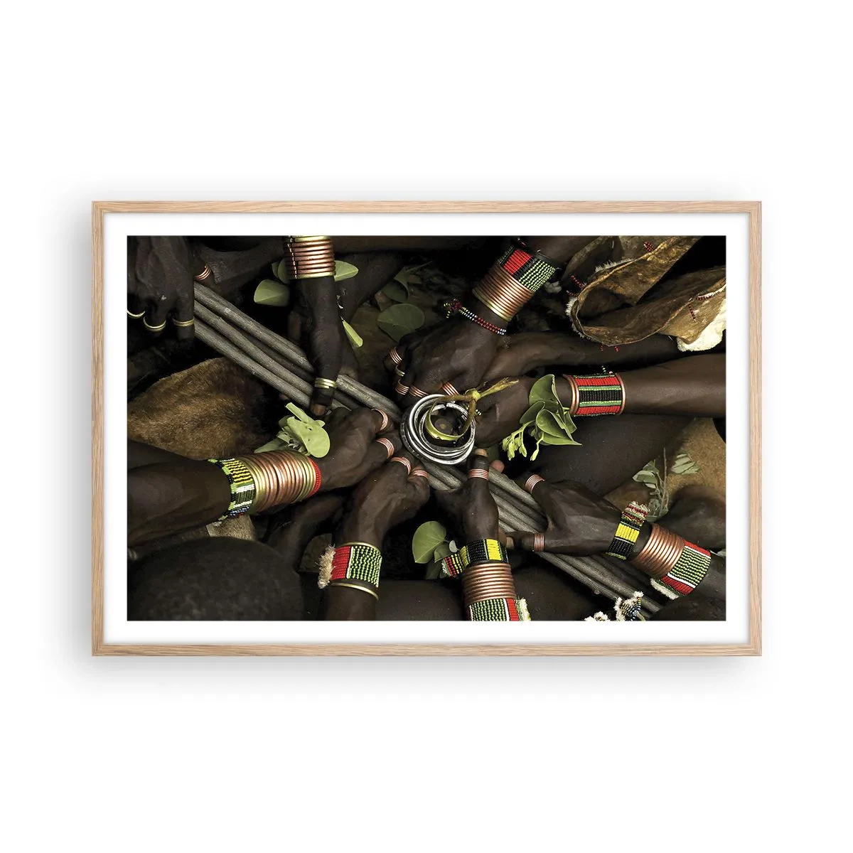 Affiche dans un chêne clair - Poster - Nous sommes ensemble - 91x61 cm