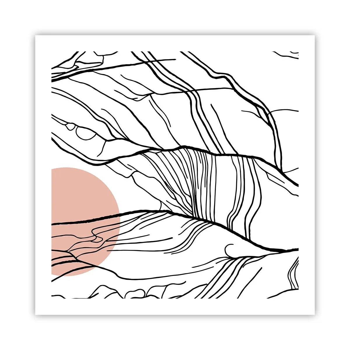 Affiche - Poster - Dans un réseau de brindilles - 60x60 cm