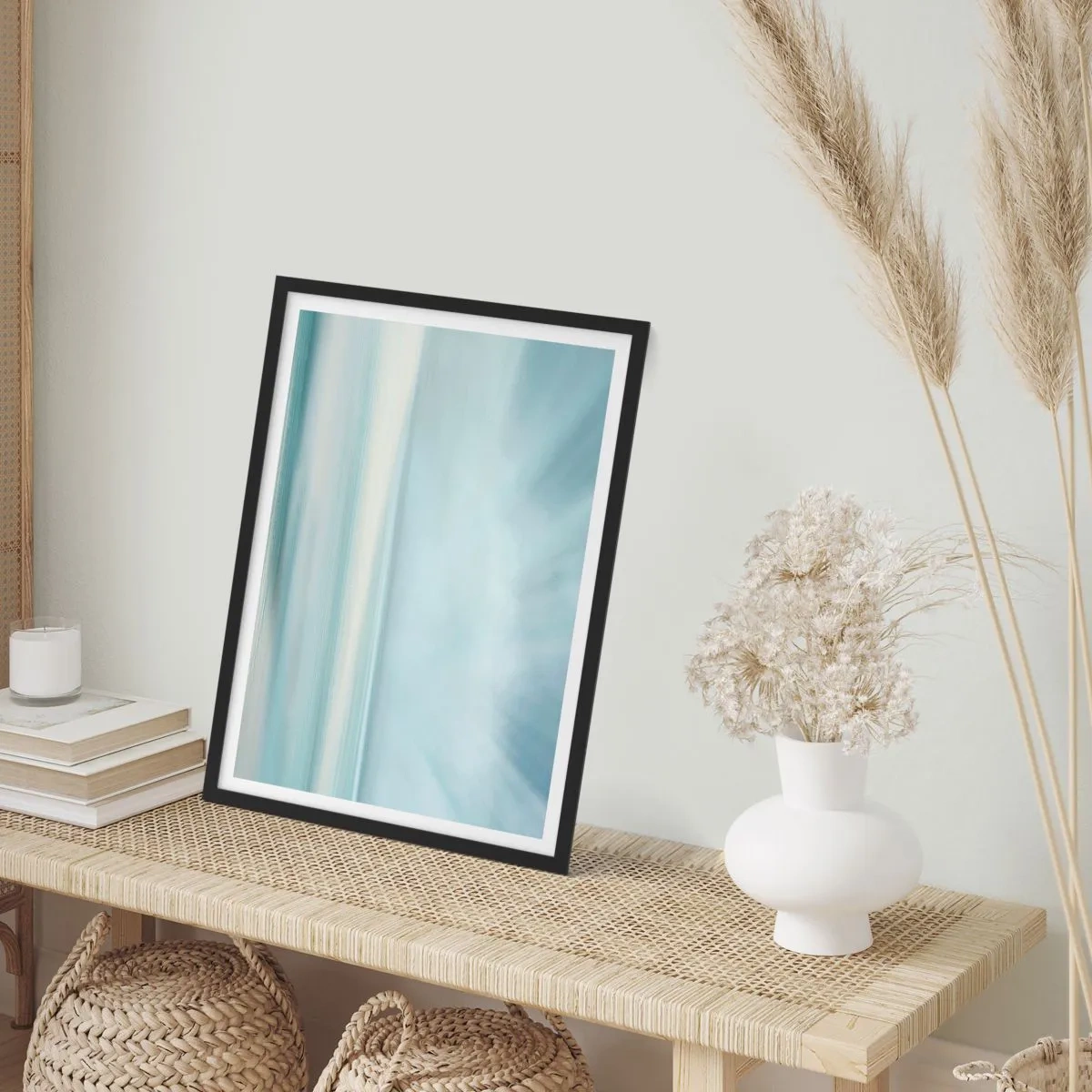 Affiche dans un cadre noir - Poster - Paix à l'horizon - 61x91 cm