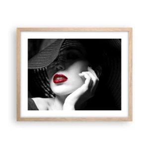 Affiche dans un chêne clair - Poster - Étude écarlate - 50x40 cm