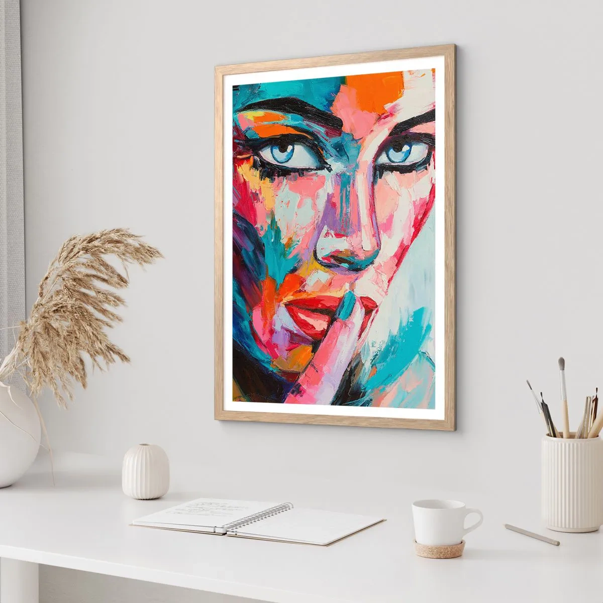 Affiche dans un chêne clair - Poster - Notre premier secret - 70x100 cm