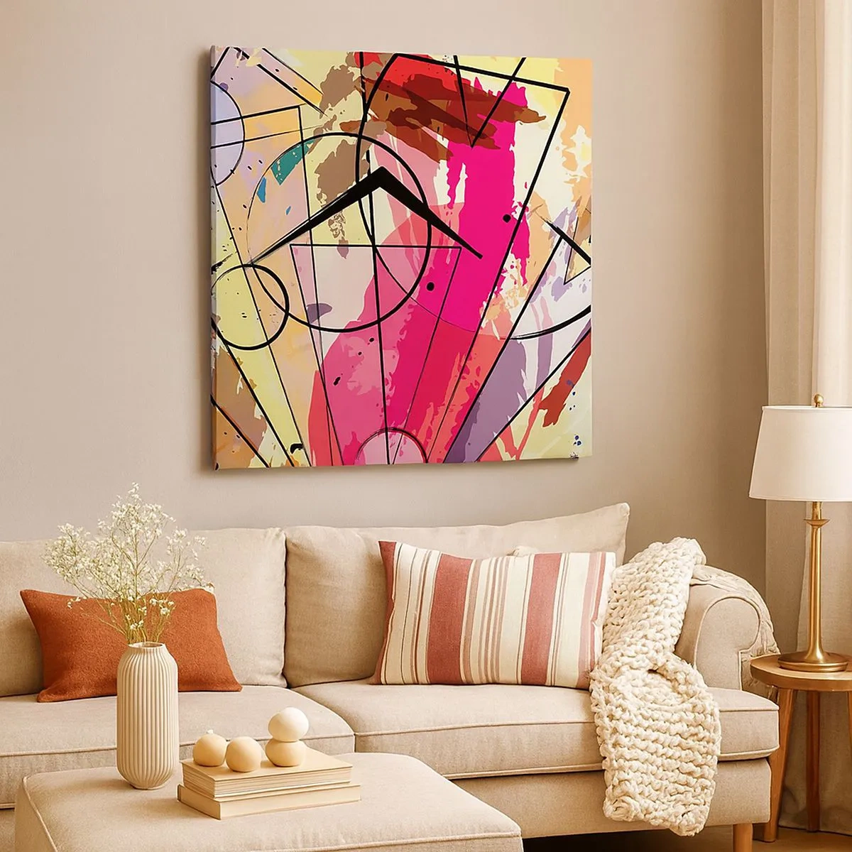 Impression sur toile - Image sur toile - Explosion - 30x30 cm