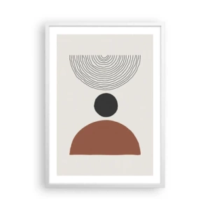 Affiche dans un cadre blanc - Poster - Au centre de l'attention - 50x70 cm