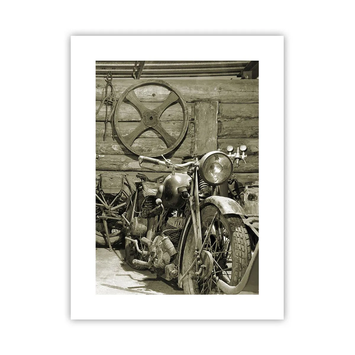 Affiche - Poster - Dans le hangar de l'oncle Władek - 30x40 cm