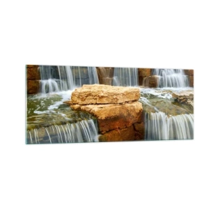 Impression sur verre - Image sur verre - Escalier vers le ciel - 100x40 cm