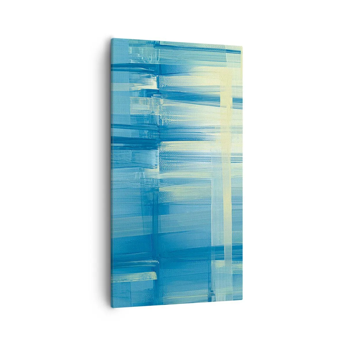 Impression sur toile - Image sur toile - Composition en turquoise - 55x100 cm