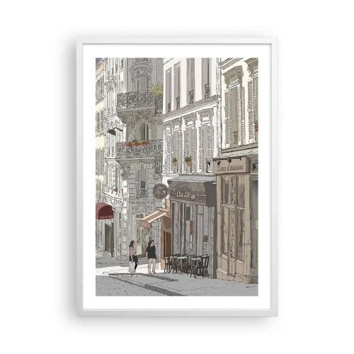 Affiche dans un cadre blanc - Poster - Joie de la ville - 50x70 cm