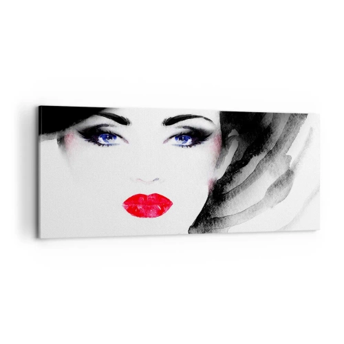 Impression sur toile - Image sur toile - Elle repousse et attire - 100x40 cm