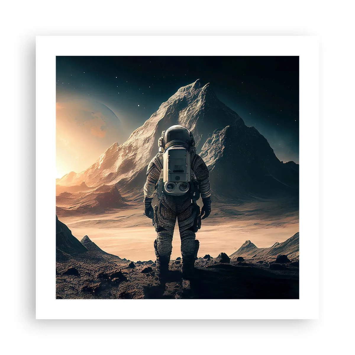 Affiche - Poster - Nouveau défi - 50x50 cm