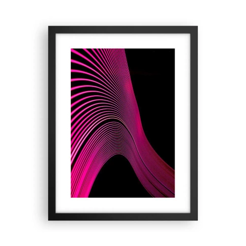 Affiche dans un cadre noir - Poster - Avenue de lumière - 30x40 cm