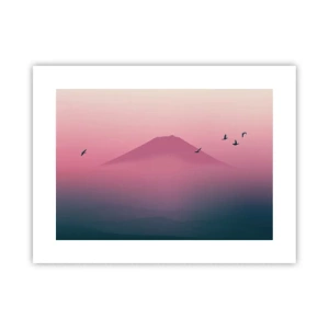 Affiche - Poster - Des pèlerins au dessus des nuages - 40x30 cm