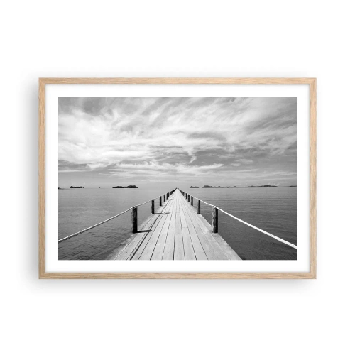 Affiche dans un chêne clair - Poster - Et peut-être un voyage... - 70x50 cm