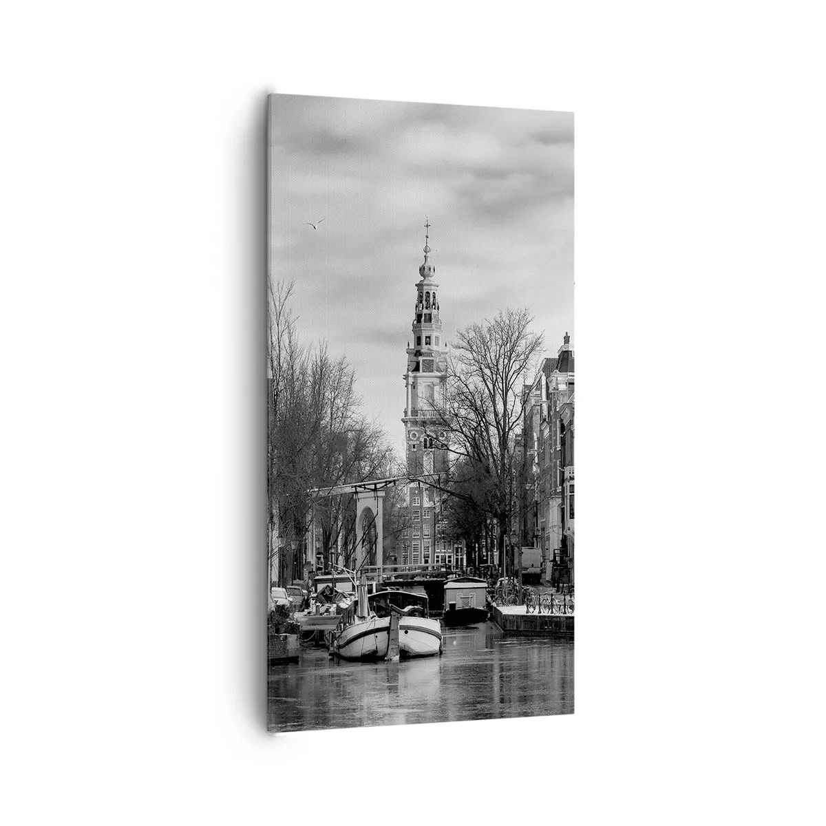 Impression sur toile - Image sur toile - Climat d'Amsterdam - 65x120 cm