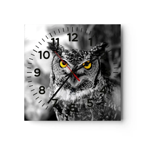 Horloge murale - Pendule murale - Rien ne se cachera - 40x40 cm