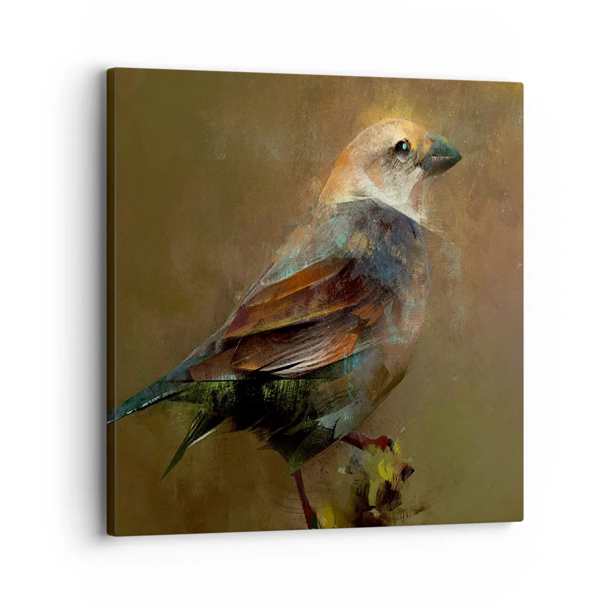 Impression sur toile - Image sur toile - Un moineau, un petit oiseau - 30x30 cm