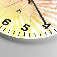 Cadran à chiffres \ 30x30 cm | Rond \ Verre