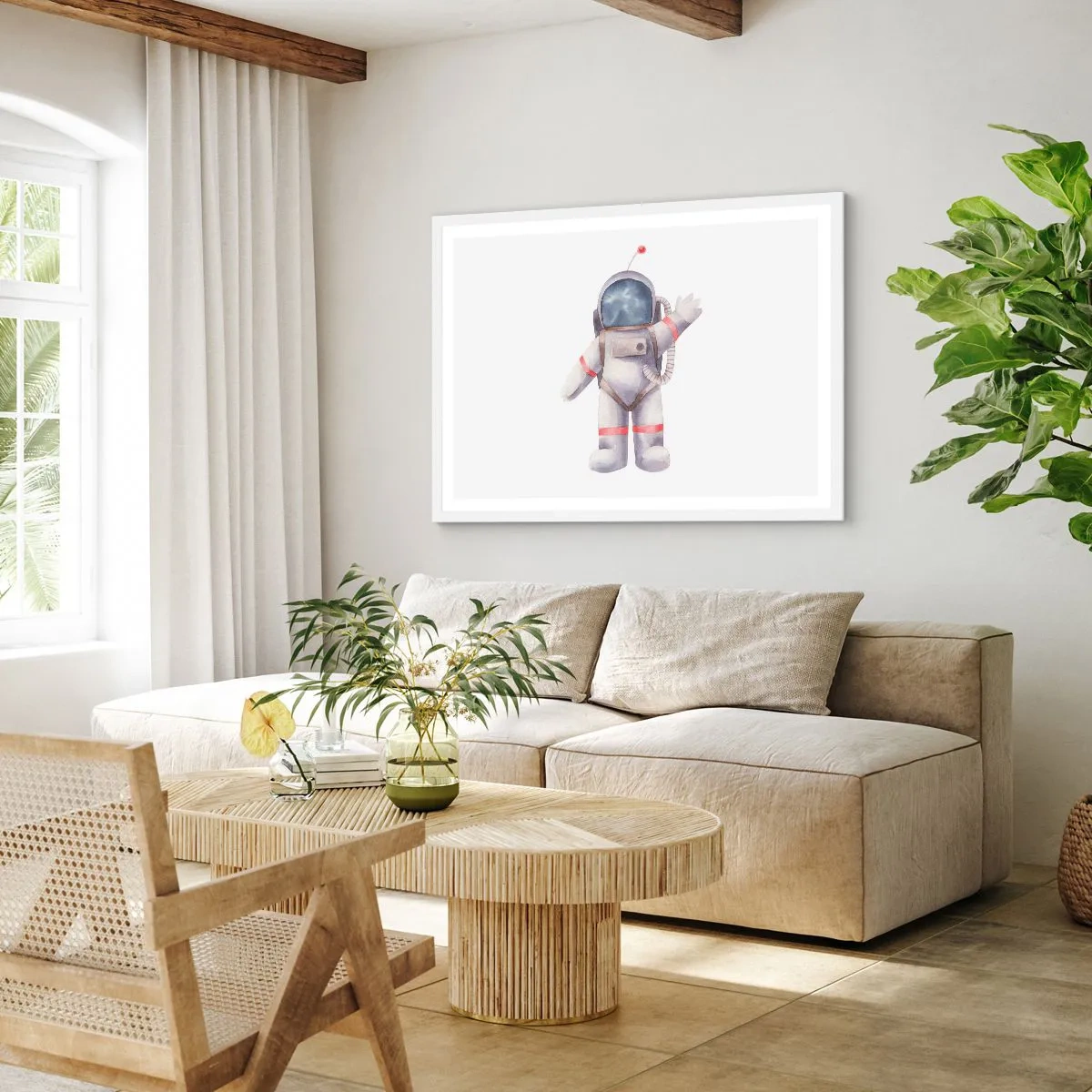 Affiche dans un cadre blanc - Poster - C'est tout pour le moment! - 91x61 cm