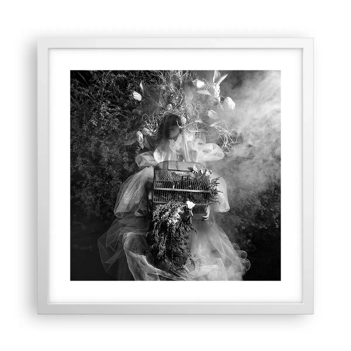 Affiche dans un cadre blanc - Poster - Tout simplement Mère Nature - 40x40 cm