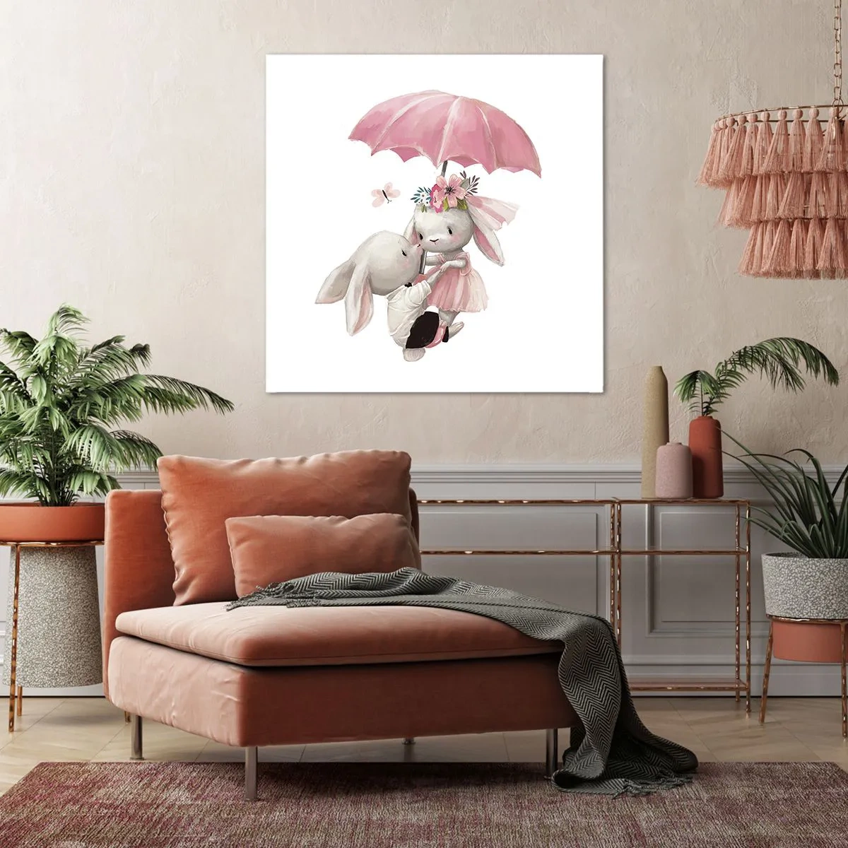 Impression sur toile - Image sur toile - C'est ça l'amour - 70x70 cm