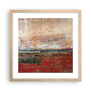 Affiche dans un chêne clair - Poster - C'est peut-être la mer - 40x40 cm