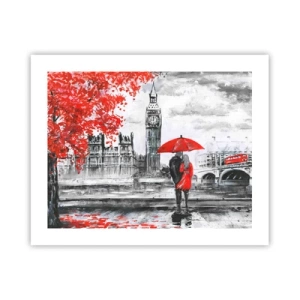 Affiche - Poster - Amoureux de Londres - 50x40 cm
