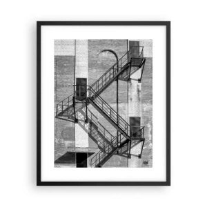 Affiche dans un cadre noir - Poster - Style industriel - 40x50 cm
