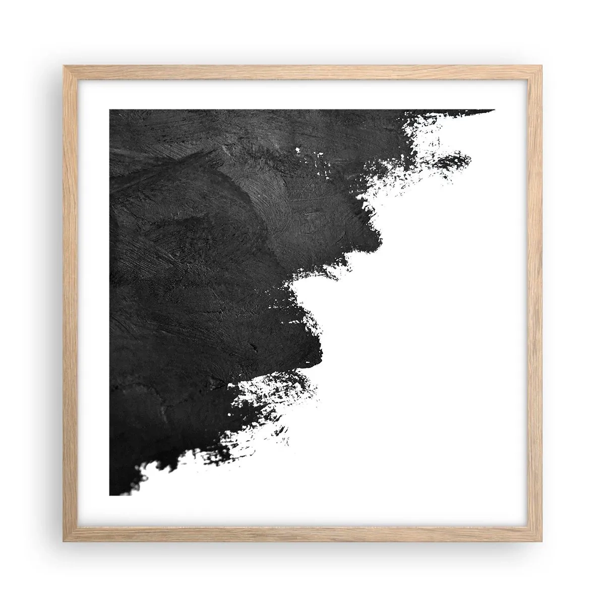 Affiche dans un chêne clair - Poster - Éléments : terre - 50x50 cm