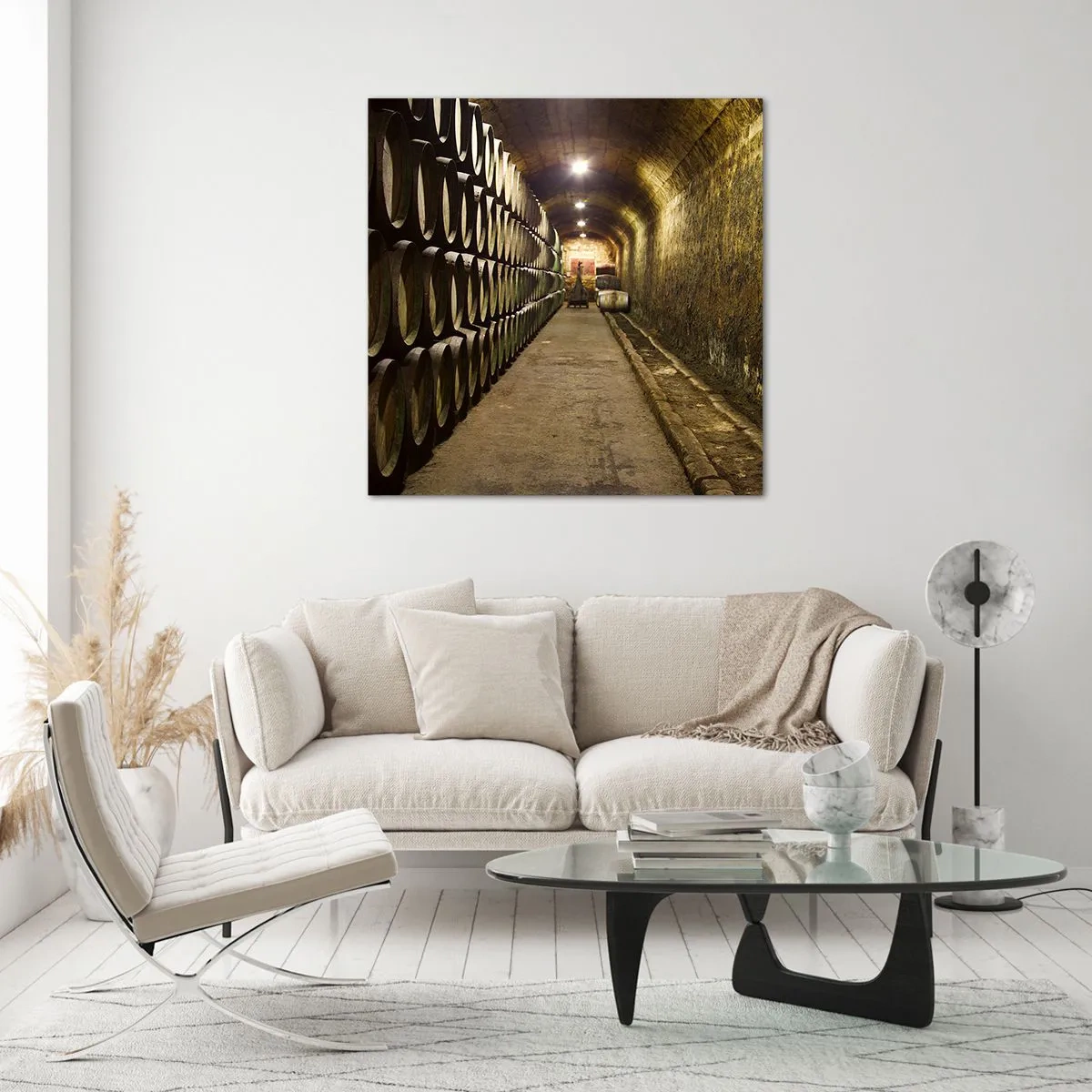 Impression sur verre - Image sur verre - Qu'il est bon de s'allonger - 70x70 cm