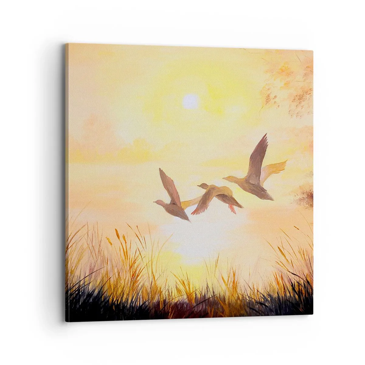 Impression sur toile - Image sur toile - Le début d'un long voyage - 70x70 cm