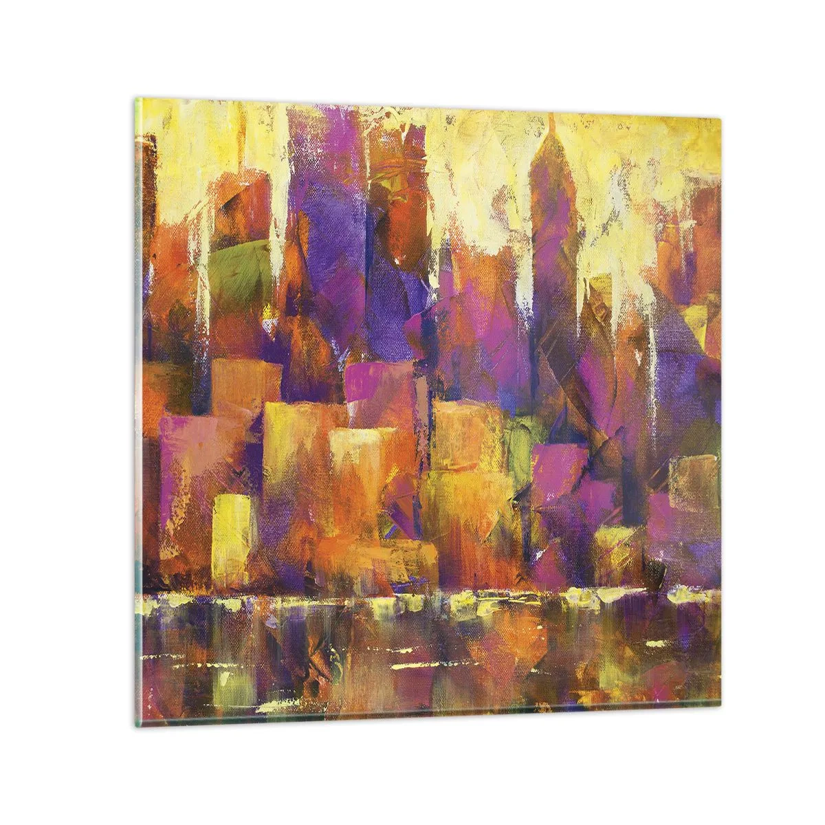 Impression sur verre - Image sur verre - Composition métropolitaine - 30x30 cm