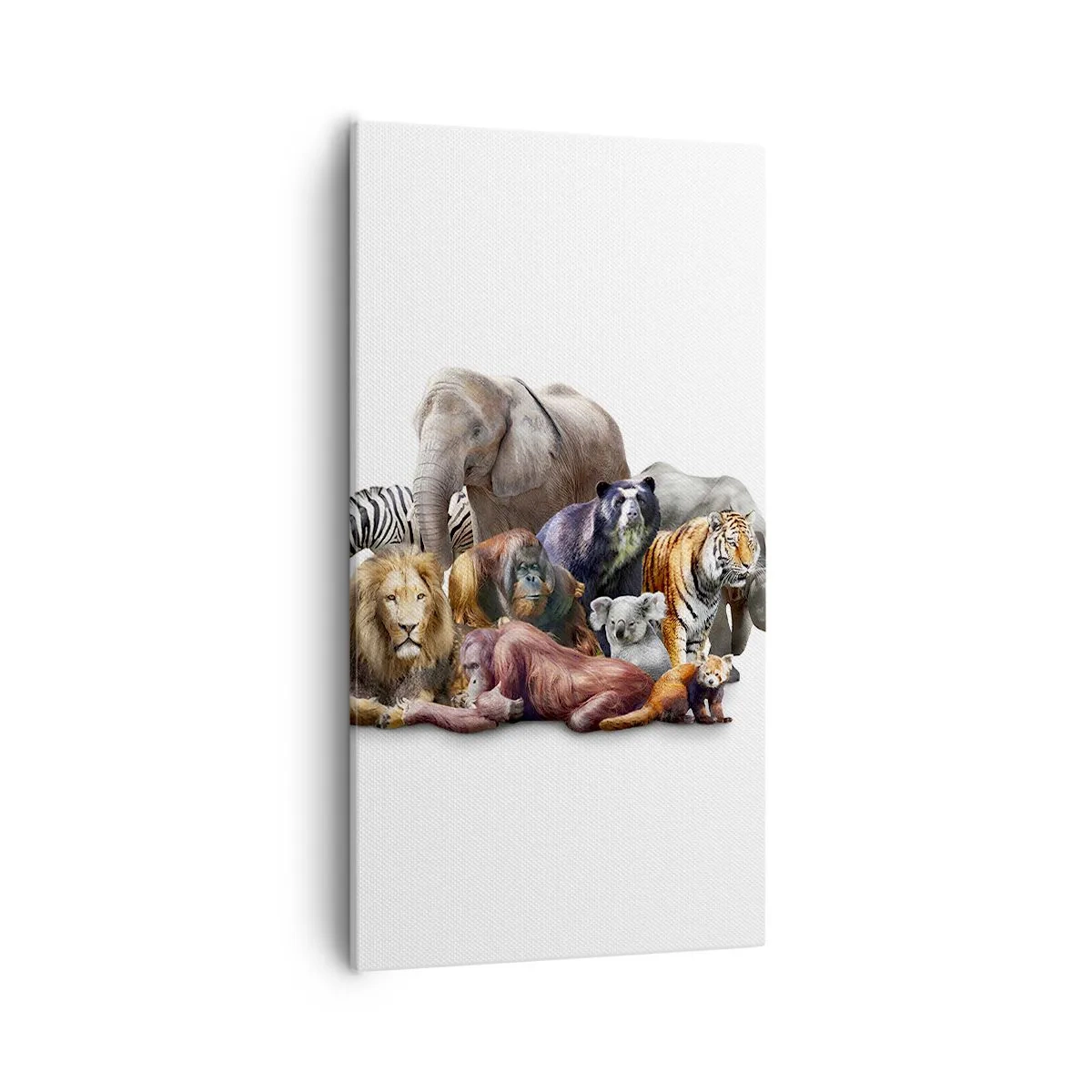 Impression sur toile - Image sur toile - Photographie de famille africaine - 55x100 cm