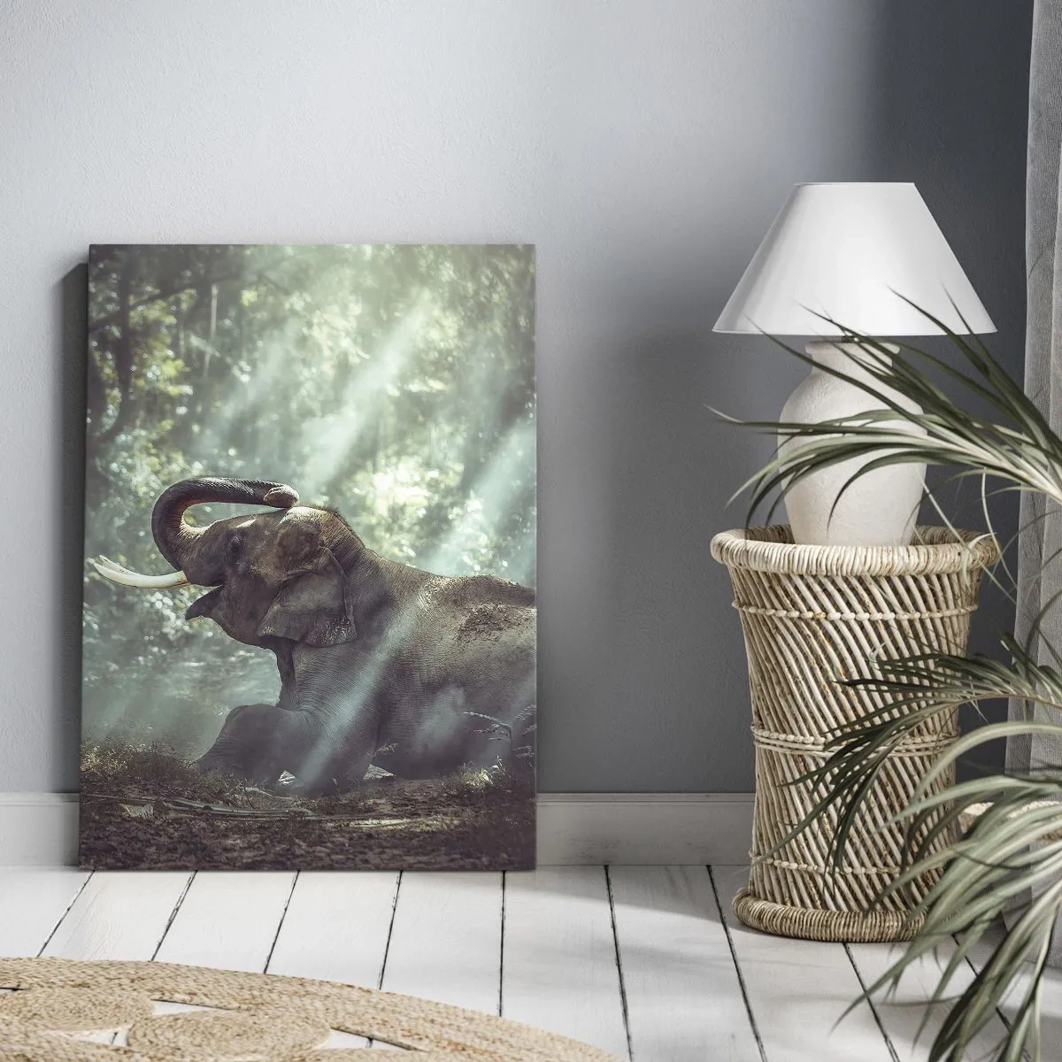 Impression sur toile - Image sur toile - Et écoute ça… - 55x100 cm